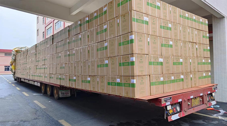 場面壯觀！國內某知名品牌客戶2000臺波輪洗衣機高效裝柜完畢