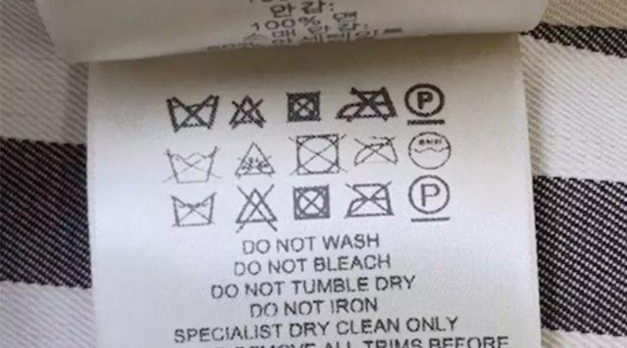 警惕！衣褲標簽上有這個標志  不可用家用干衣機烘