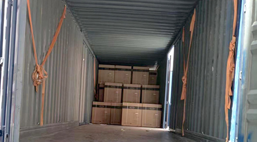 100臺12kg滾筒衣服烘干機裝柜完畢！順利出貨