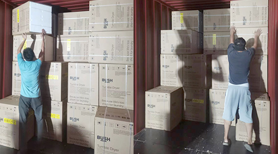 各司其職合力做好英國Argos客戶衣物烘干機(jī)出貨任務(wù)！