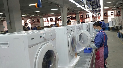 年底繁忙！金環(huán)電器全力保障英國Argos客戶滾筒干衣機(jī)生產(chǎn)